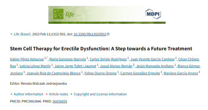 干細胞療法治療勃起功能障礙:邁向未來治療的一步 干細胞療法治療勃起功能障礙:邁向未來治療的一步