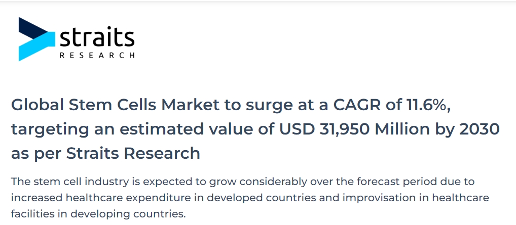 全球干細胞市場復合年增長率將達到11.6%,預計到2030年價值將達到319.5億美元 全球干細胞市場復合年增長率將達到11.6%,預計到2030年價值將達到319.5億美元