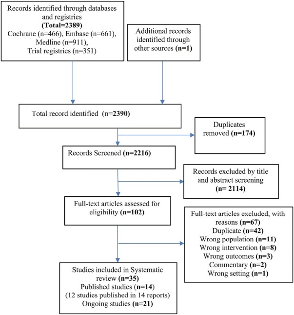 圖1:研究流程圖概述了搜索結果和過濾過程的階段 圖1:研究流程圖概述了搜索結果和過濾過程的階段