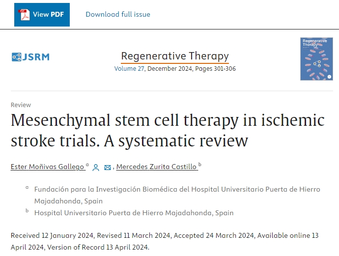 間充質干細胞治療缺血性中風的臨床試驗:系統回顧 間充質干細胞治療缺血性中風的臨床試驗:系統回顧
