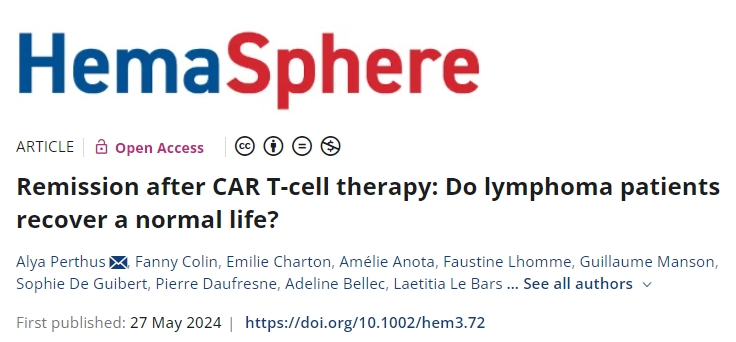 CAR-T細胞治療后：淋巴瘤患者能否恢復正常生活？來看研究結果
