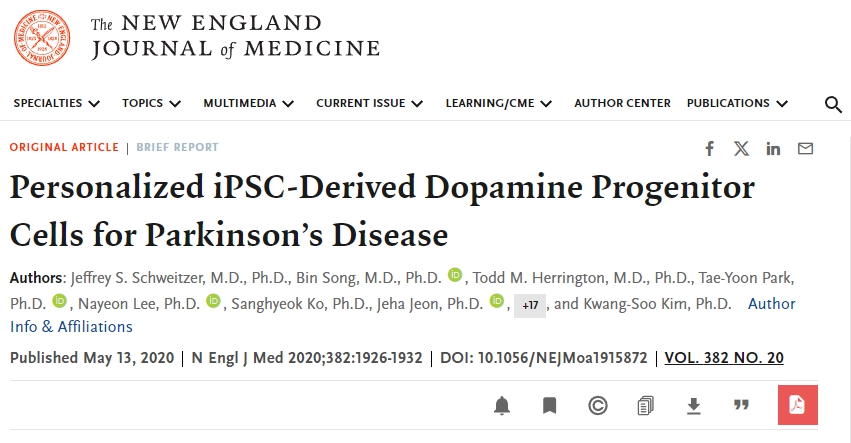 個性化 iPSC 衍生的多巴胺祖細胞用于治療帕金森病 個性化 iPSC 衍生的多巴胺祖細胞用于治療帕金森病