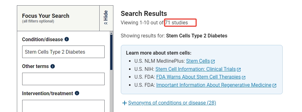 干細(xì)胞治療2型糖尿病的臨床研究進(jìn)展 干細(xì)胞治療2型糖尿病的臨床研究進(jìn)展