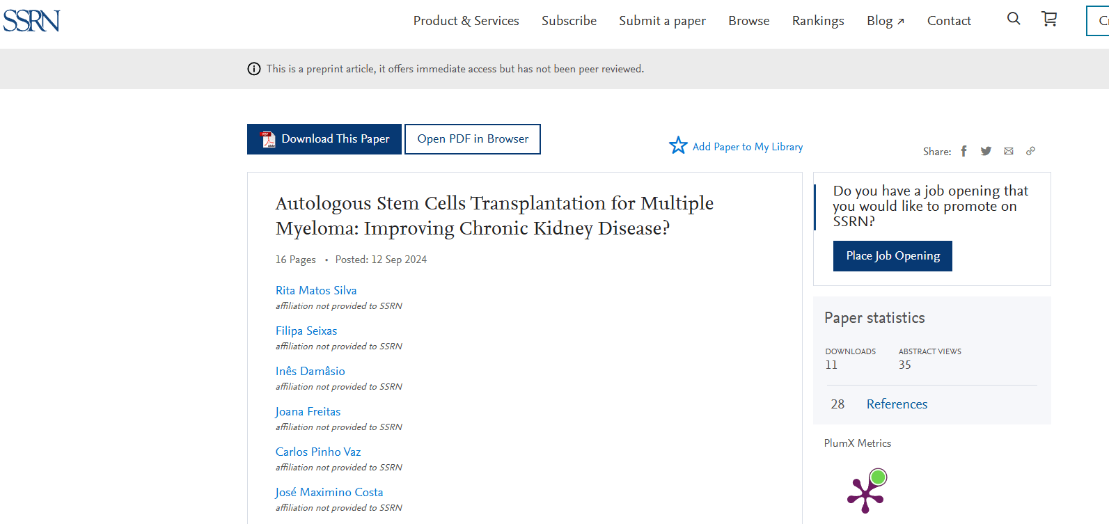 《自體干細胞移植治療多發(fā)性骨髓瘤:改善慢性腎病?》 《自體干細胞移植治療多發(fā)性骨髓瘤:改善慢性腎病?》