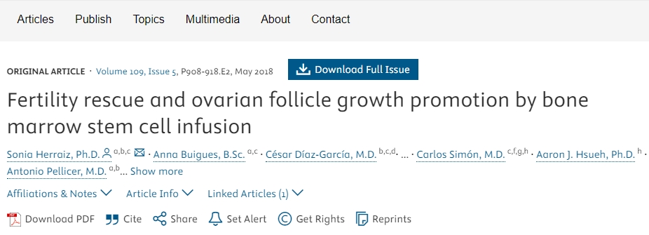 通過骨髓干細胞輸注挽救生育能力并促進卵泡生長 通過骨髓干細胞輸注挽救生育能力并促進卵泡生長