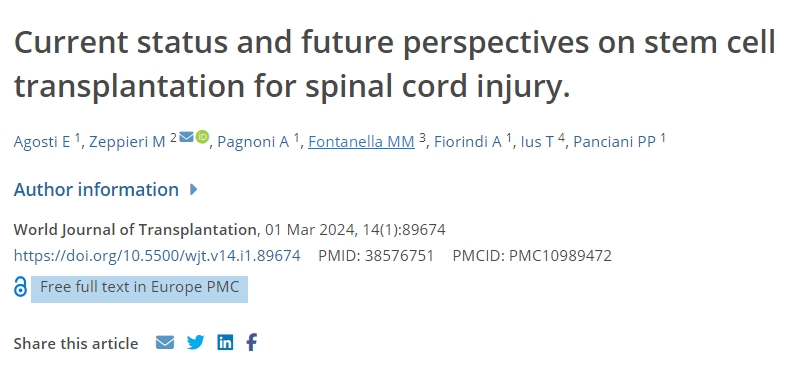 干細胞移植治療脊髓損傷的現(xiàn)狀及未來前景 干細胞移植治療脊髓損傷的現(xiàn)狀及未來前景