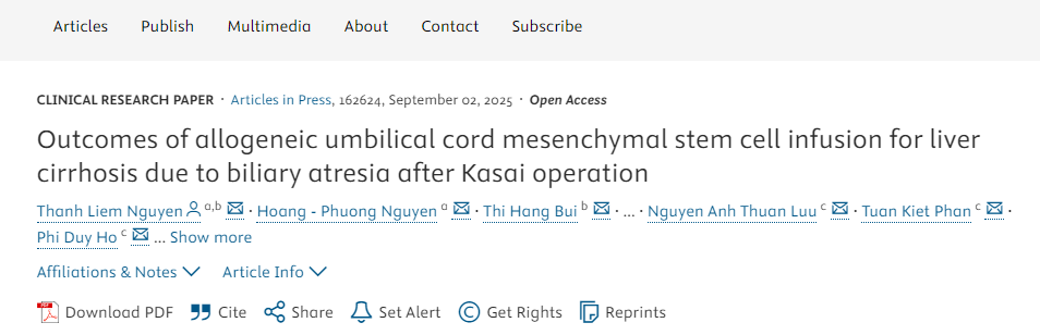 異體臍帶間充質干細胞輸注治療葛西手術后膽道閉鎖所致肝硬化的療效 異體臍帶間充質干細胞輸注治療葛西手術后膽道閉鎖所致肝硬化的療效