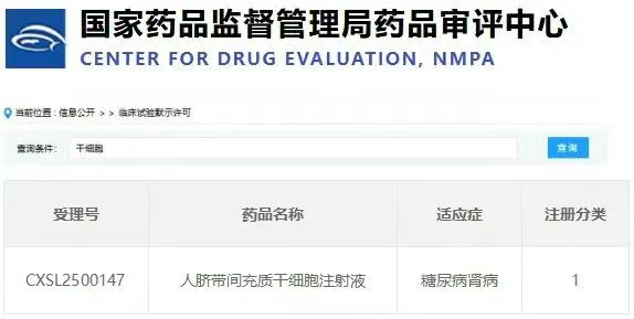 人臍帶間充質干細胞注射液 人臍帶間充質干細胞注射液