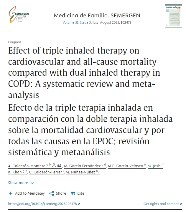 與雙吸入療法相比,三聯吸入療法對COPD患者心血管和全因死亡率的影響:系統評價和薈萃分析 與雙吸入療法相比,三聯吸入療法對COPD患者心血管和全因死亡率的影響:系統評價和薈萃分析