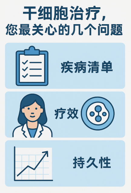關(guān)于干細胞治療,您最關(guān)心的幾個問題:疾病清單、療效與持久性 關(guān)于干細胞治療,您最關(guān)心的幾個問題:疾病清單、療效與持久性