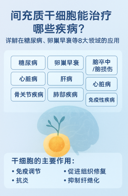 間充質干細胞能治療哪些疾病？詳解在糖尿病、卵巢早衰等8大領域的應用