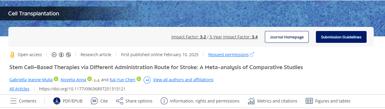 不同給藥途徑的中風(fēng)干細(xì)胞療法:比較研究的薈萃分析 不同給藥途徑的中風(fēng)干細(xì)胞療法:比較研究的薈萃分析