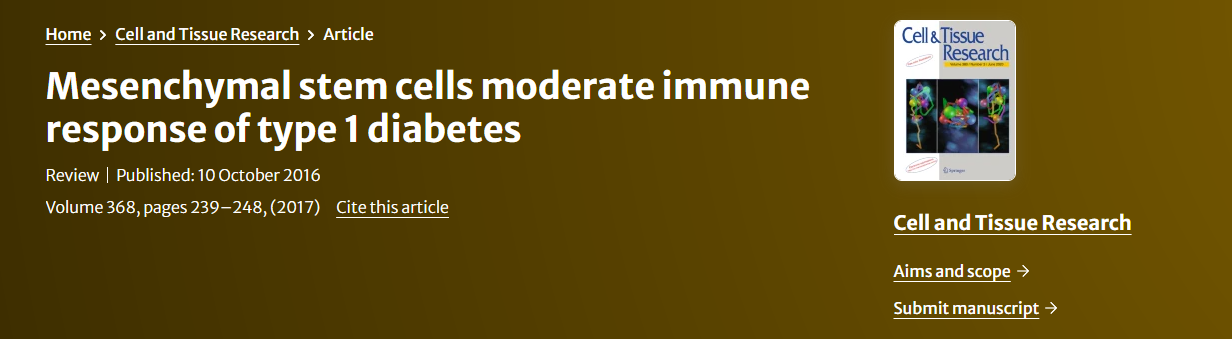 間充質(zhì)干細胞調(diào)節(jié)1型糖尿病的免疫反應(yīng) 間充質(zhì)干細胞調(diào)節(jié)1型糖尿病的免疫反應(yīng)